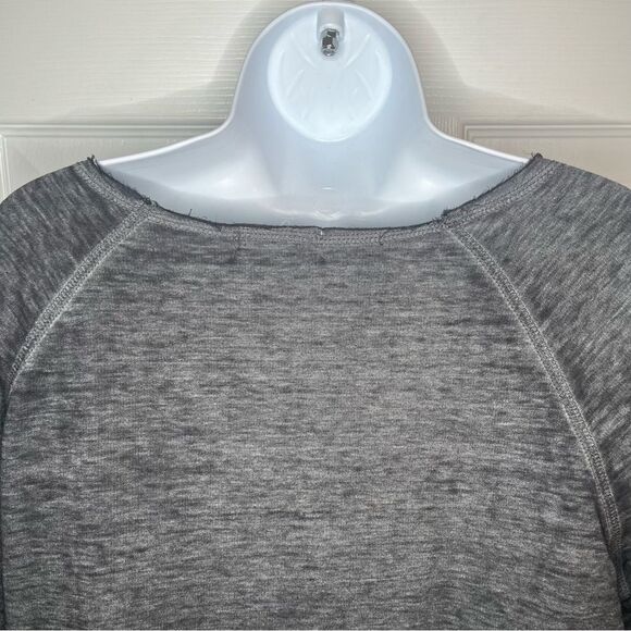 Zobha Heartbeat Metallic Coffee Graphic Gray Women's Sweatshirt Pouch Pocket L - Picture 8 of 11